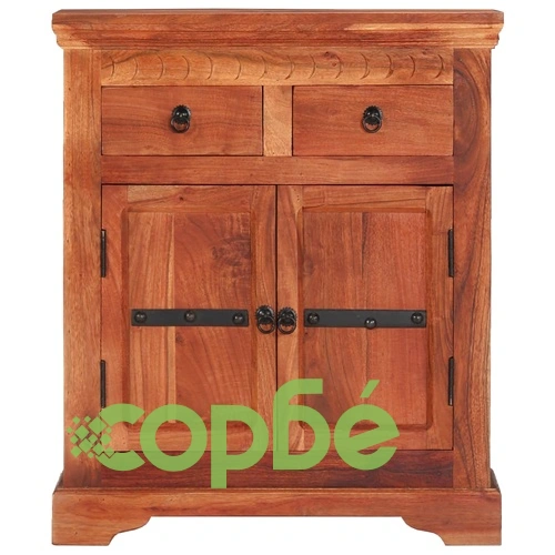 Бюфет, 63x30x75 см, акациево дърво масив ➤ топ цена ➤ sorbe.bg