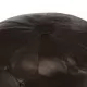 Пуф, тъмнокафяв, 40x35 см, естествена козя кожа 