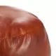 Пуф, жълтокафяв, 60х30 см, естествена козя кожа