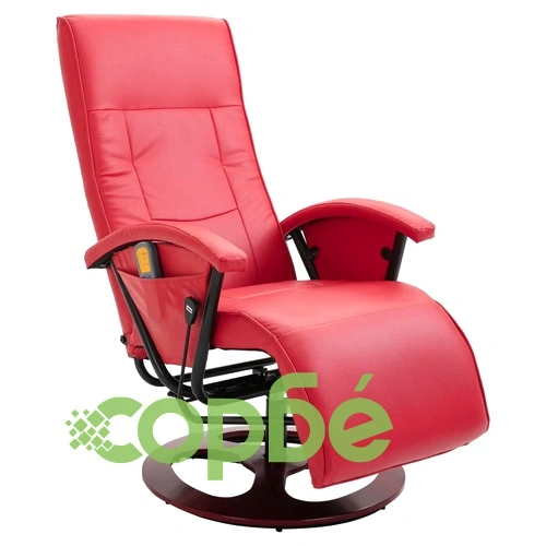 Масажен стол, червен, изкуствена кожа ➤ топ цена ➤ sorbe.bg