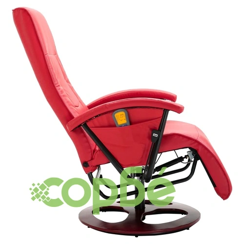 Масажен стол, червен, изкуствена кожа ➤ топ цена ➤ sorbe.bg