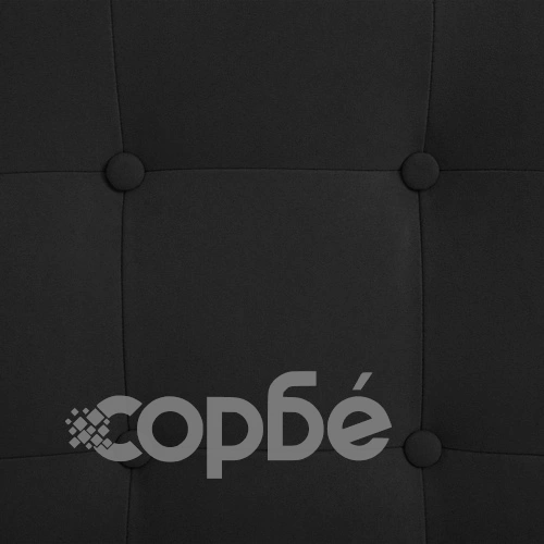 Реклайнер с подложка за крака, черен, велурен плат ➤ топ цена ➤ sorbe.bg