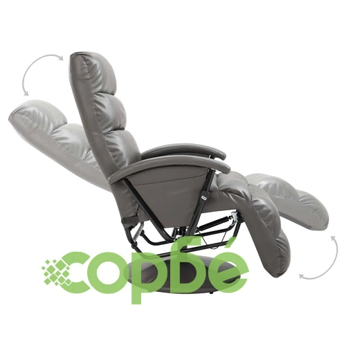 ТВ реклайнер, сив, изкуствена кожа ➤ топ цена ➤ sorbe.bg