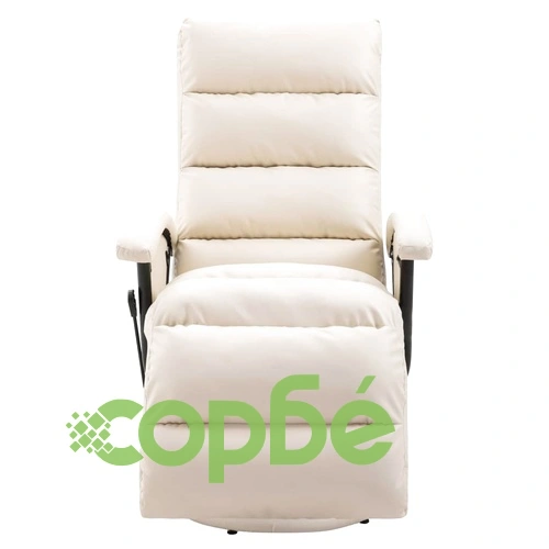 ТВ реклайнер, кремав, изкуствена кожа ➤ топ цена ➤ sorbe.bg