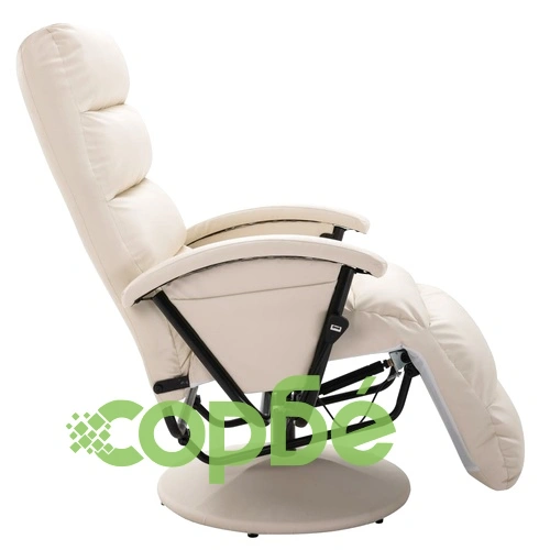 ТВ реклайнер, кремав, изкуствена кожа ➤ топ цена ➤ sorbe.bg