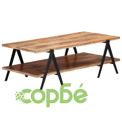 Маса за кафе, 115x60x40 см, мангово дърво масив ➤ топ цена ➤ sorbe.bg