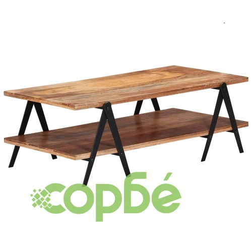 Маса за кафе, 115x60x40 см, мангово дърво масив ➤ топ цена ➤ sorbe.bg