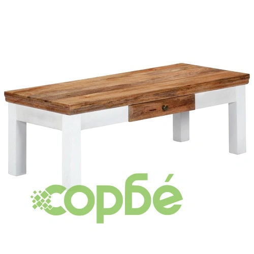 Маса за кафе, 110x50x40 см, мангово дърво масив ➤ топ цена ➤ sorbe.bg