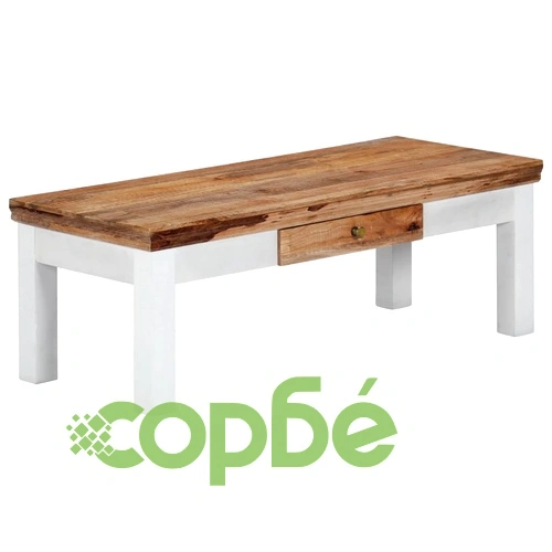 Маса за кафе, 110x50x40 см, мангово дърво масив ➤ топ цена ➤ sorbe.bg