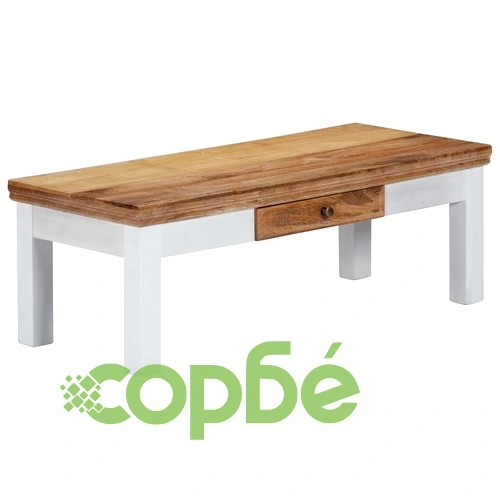 Маса за кафе, 110x50x40 см, мангово дърво масив ➤ топ цена ➤ sorbe.bg