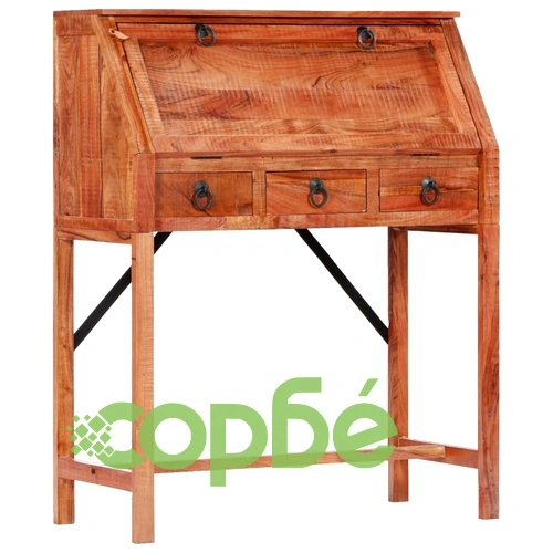 Писалище, 90x40x107 cм, акациево дърво масив ➤ топ цена ➤ sorbe.bg