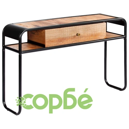 Конзолна маса, 118x30x75 cм, манго масив ➤ топ цена ➤ sorbe.bg