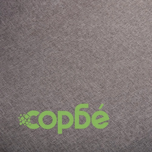 Трапезни столове, 4 бр, плат таупе и дъбова дървесина масив ➤ топ цена ➤ sorbe.bg