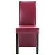 Трапезни столове, 4 бр, виненочервени, изкуствена кожа