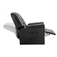 Реклайнер, черен, изкуствена кожа