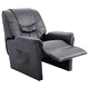 Реклайнер, сив, изкуствена кожа