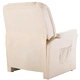 Реклайнер, кремав, изкуствена кожа 