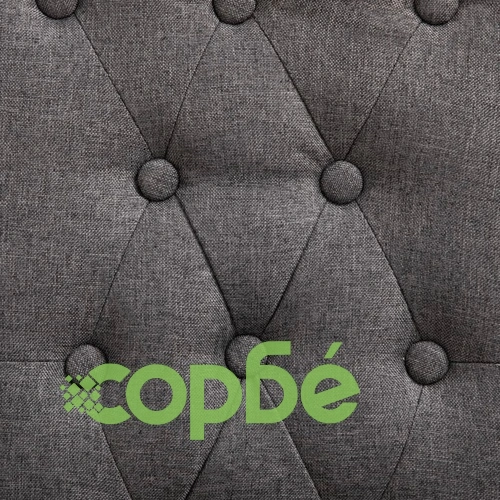 Трапезни столове, 2 бр, тъмносиви, текстил ➤ топ цена ➤ sorbe.bg