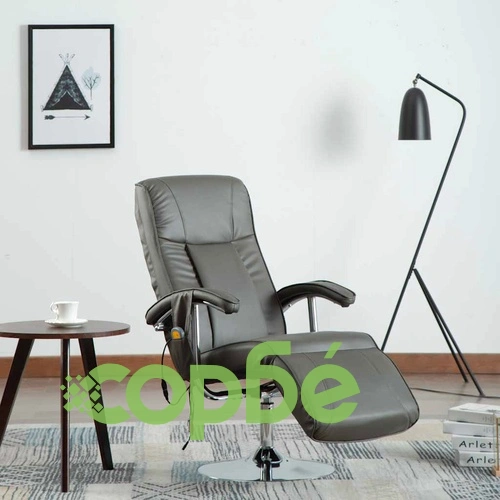 Масажен стол, сив, изкуствена кожа ➤ топ цена ➤ sorbe.bg