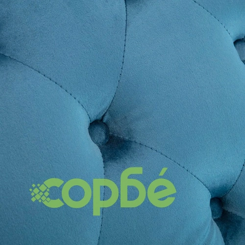 Кушетка, синя, кадифе ➤ топ цена ➤ sorbe.bg