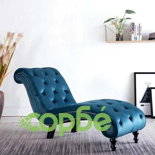 Кушетка, синя, кадифе ➤ топ цена ➤ sorbe.bg