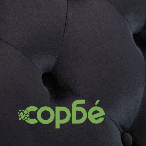 Кушетка, черна, кадифе ➤ топ цена ➤ sorbe.bg
