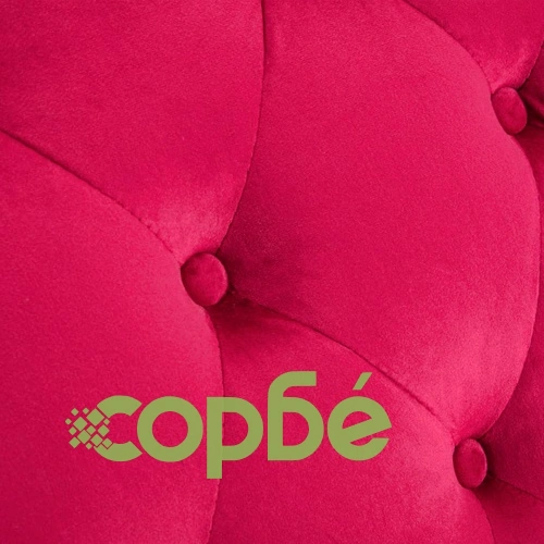 Кушетка, червена, кадифе ➤ топ цена ➤ sorbe.bg