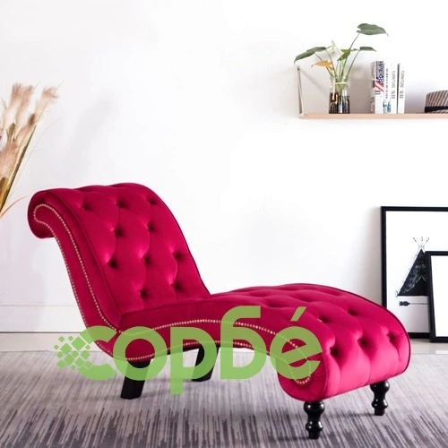 Кушетка, червена, кадифе ➤ топ цена ➤ sorbe.bg