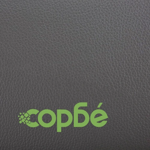 Фотьойл с табуретка за крака, сив, изкуствена кожа ➤ топ цена ➤ sorbe.bg