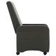 Фотьойл реклайнер, сив, изкуствена кожа