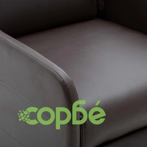 Фотьойл реклайнер, кафяв, изкуствена кожа ➤ топ цена ➤ sorbe.bg