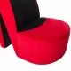 Стол във форма на обувка на висок ток, червен, кадифе