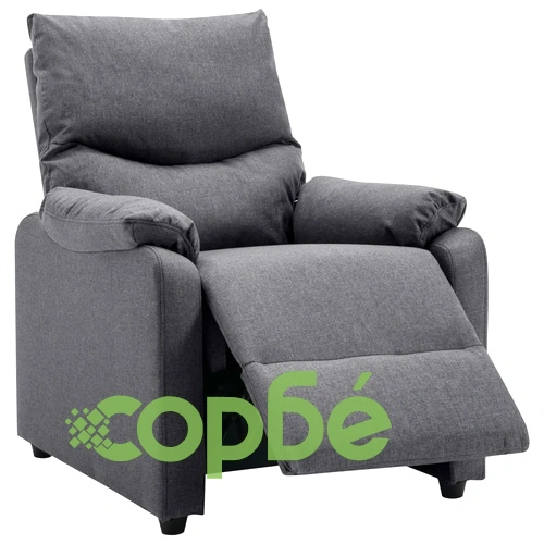 Реклайнер, тъмносив, текстил ➤ топ цена ➤ sorbe.bg