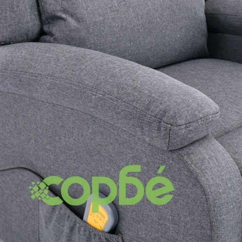 Масажен стол, тъмносив, текстил ➤ топ цена ➤ sorbe.bg