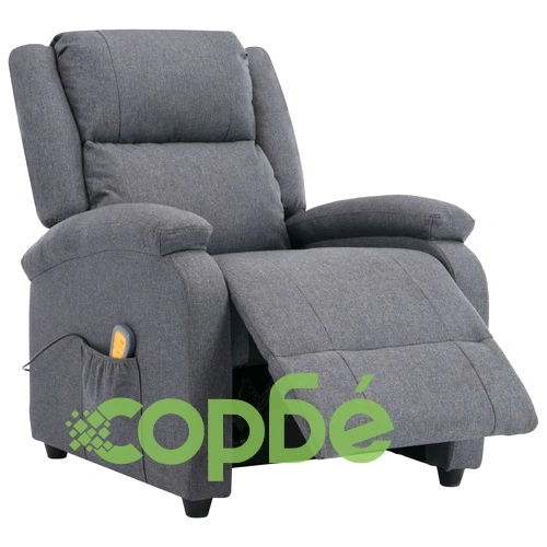 Масажен стол, тъмносив, текстил ➤ топ цена ➤ sorbe.bg