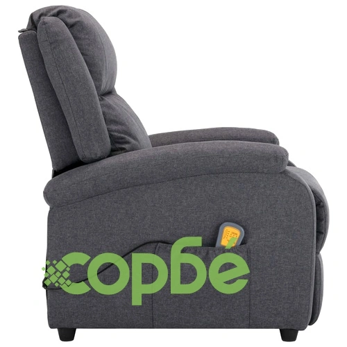 Масажен стол, тъмносив, текстил ➤ топ цена ➤ sorbe.bg