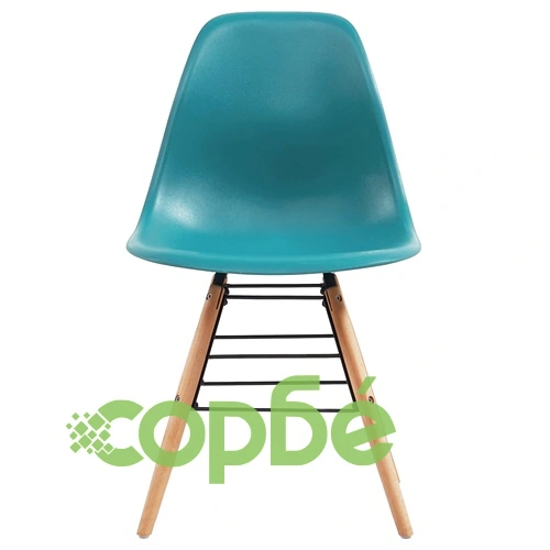 Трапезни столове, 4 бр, тюркоаз, пластмаса ➤ топ цена ➤ sorbe.bg