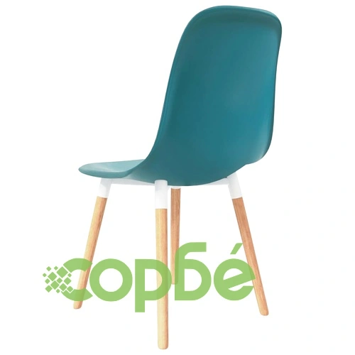 Трапезни столове, 6 бр, тюркоаз, пластмаса ➤ топ цена ➤ sorbe.bg
