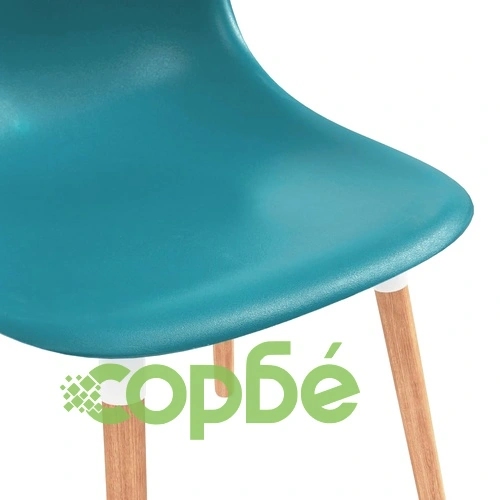 Трапезни столове, 6 бр, тюркоаз, пластмаса ➤ топ цена ➤ sorbe.bg
