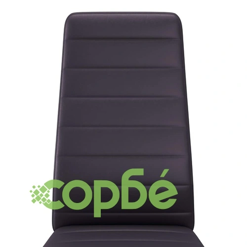 Трапезни столове, 6 бр, кафяви, изкуствена кожа ➤ топ цена ➤ sorbe.bg