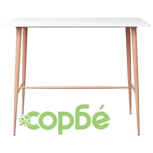 Бар маса, бяла, 120x60x105 см ➤ топ цена ➤ sorbe.bg