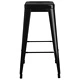 Бар табуретки, 2 бр, черни, метал