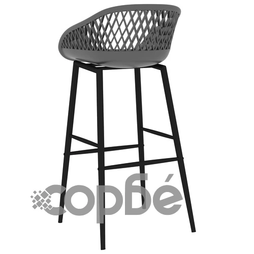 Бар столове, 2 бр, сиви ➤ топ цена ➤ sorbe.bg