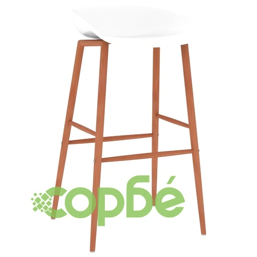 Бар столове, 2 бр, бели ➤ топ цена ➤ sorbe.bg