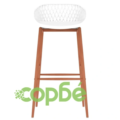 Бар табуретки, 4 бр, бели ➤ топ цена ➤ sorbe.bg