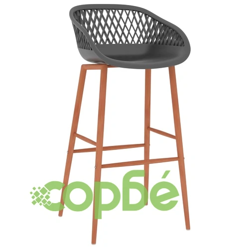 Бар столове, 4 бр, сиви ➤ топ цена ➤ sorbe.bg