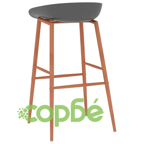 Бар столове, 4 бр, сиви ➤ топ цена ➤ sorbe.bg