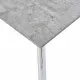 Трапезна маса, бетонно сиво и сребристо, 120x60x74 cм, МДФ
