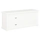 ТВ шкаф, бял, 90x30x40 cм, дърво