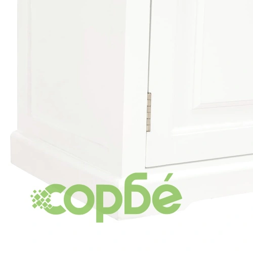 ТВ шкаф, бял, 90x30x40 cм, дърво ➤ топ цена ➤ sorbe.bg